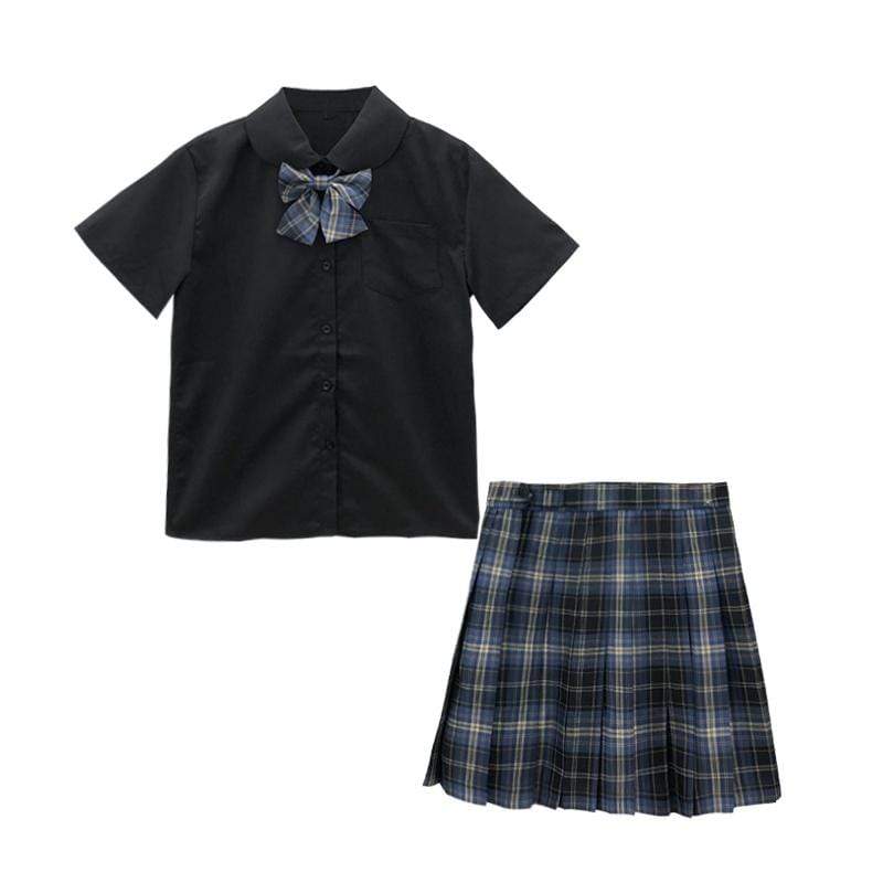 Women's Harajuku Short Sleeved Shirts With Bowknot-Kawaiifashion