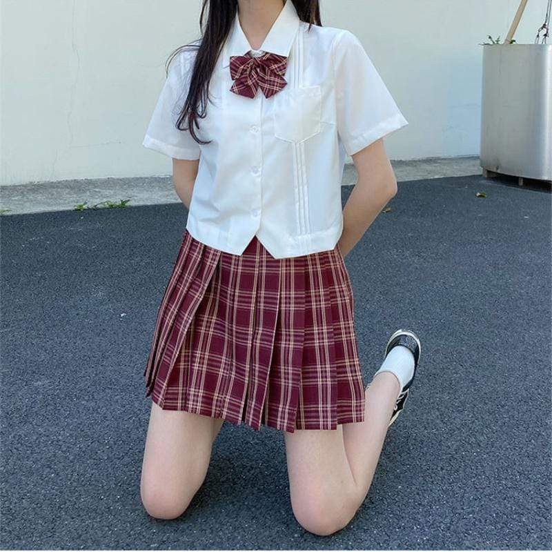 Chemises Harajuku à manches courtes pour femmes avec poche-Kawaiifashion