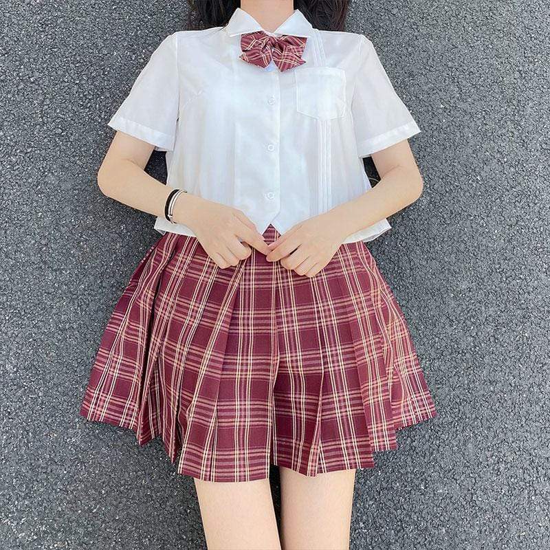 Women's Harajuku Short Sleeved Shirts With Pocket-Kawaiifashion