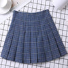 Kawaiifashion Women's High-waist Plaid Skirt