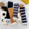 Kawaiifashion Women's Kawaii Cat-pad Velet Winter Stockings（set of 3)