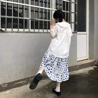Women's Kawaii Loose High-waisted Skirts-Kawaiifashion