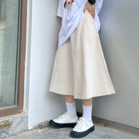 Women's Kawaii Pure Color A-line Skirts-Kawaiifashion