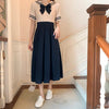 Women's Kawaii Sailor Collar High Waisted Dresses-Kawaiifashion