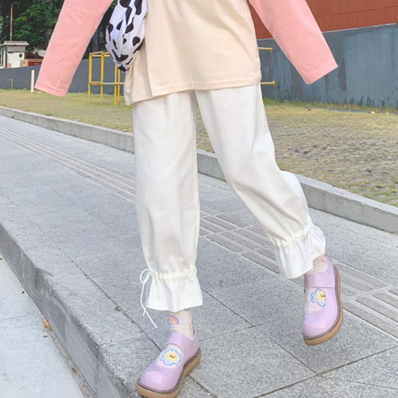 Kawaiifashion Women's Korean Fashion Casual Pure Color Bloomers