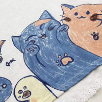 Felpe larghe stampate con gatti alla moda coreana da donna Kawaiifashion