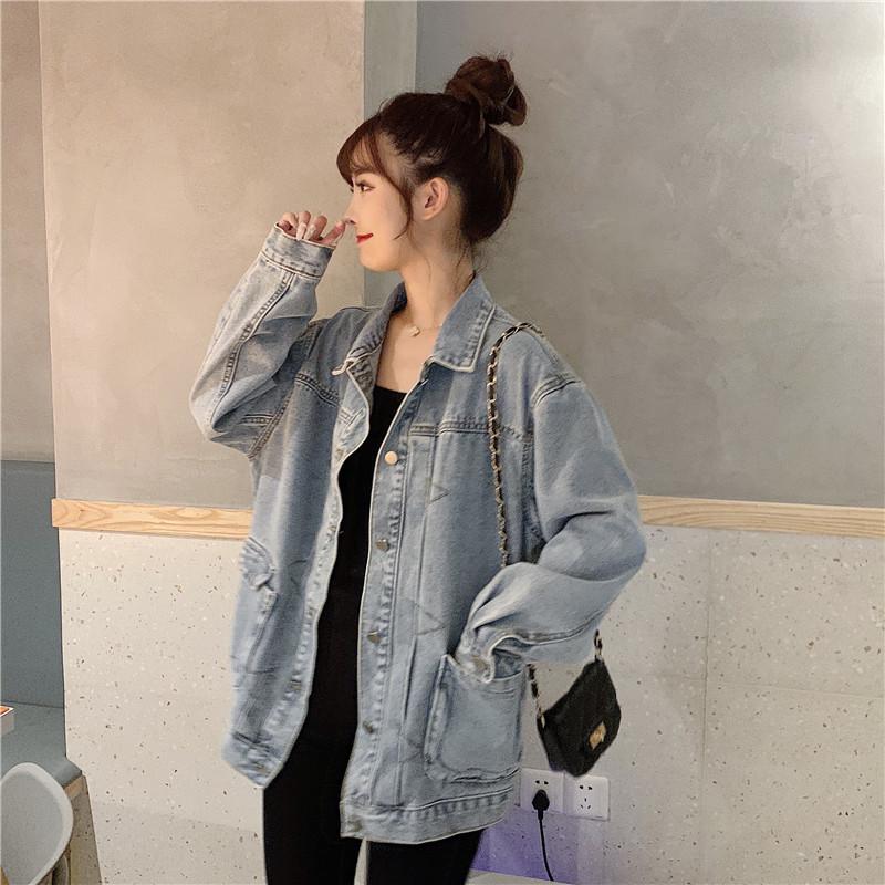 Manteaux en jean de la mode coréenne pour femmes-Kawaiifashion
