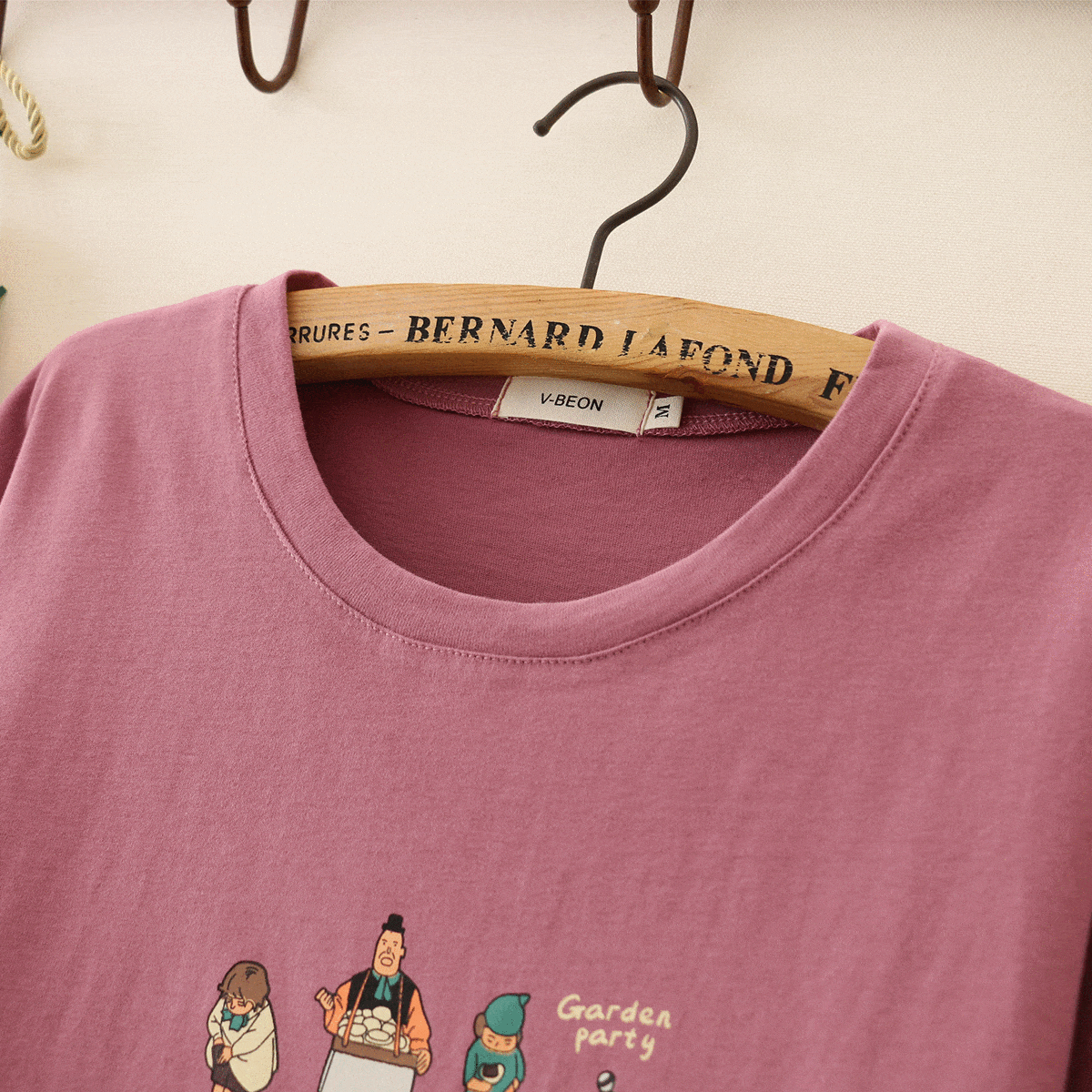 Kawaiifashion - Camisetas de color puro con estampado de familia de moda coreana para mujer