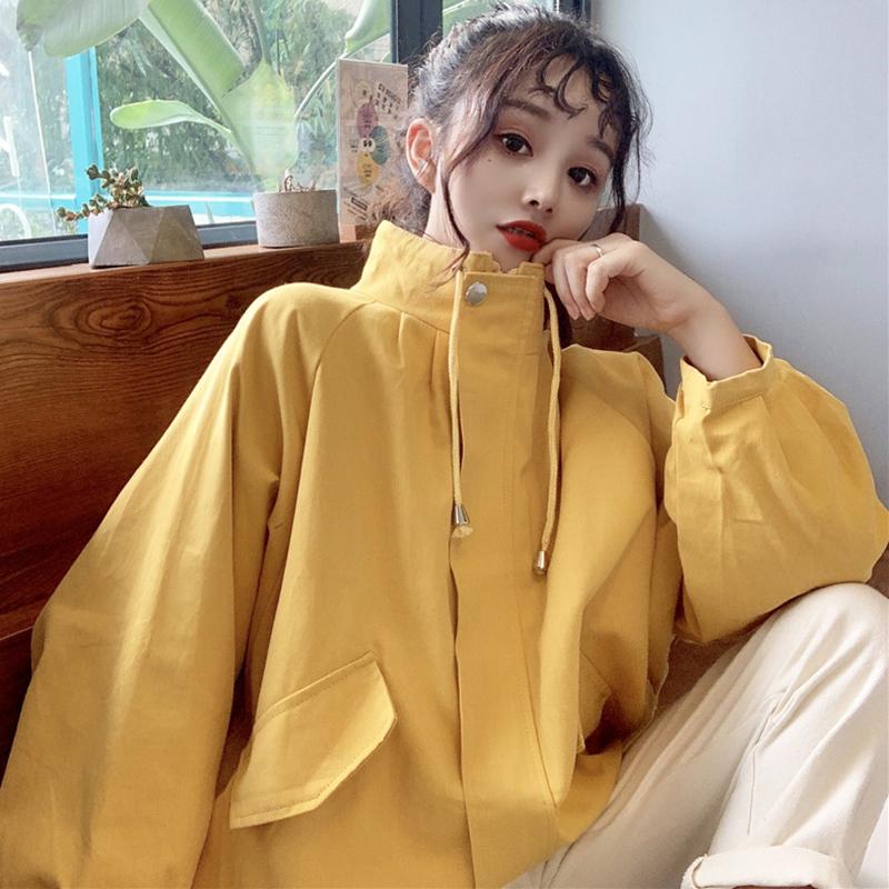 Manteaux de couleur unie à manches évasées de la mode coréenne pour femmes-Kawaiifashion