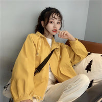 Women's Korean Fashion Flare Sleeved Solid Color Coats-Kawaiifashion