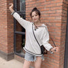 Women's Korean Fashion Lace-up Ruffles Hoodies-Kawaiifashion