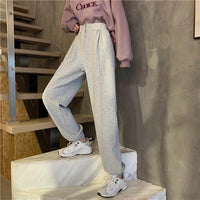 Pantaloni da jogging sciolti in puro colore coreano moda donna Kawaiifashion