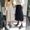 Kawaiifashion Women's Korean Fashion Pure Color Velet A-line Skirts