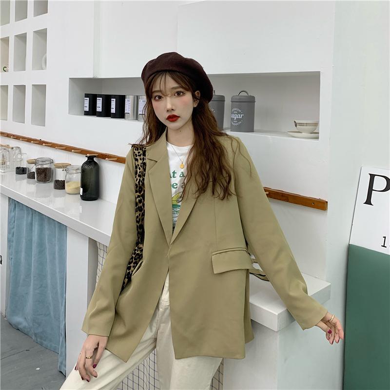 Women's Korean Fashion Suit Coats With Two Pockets