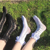Women's Lolita Falbala Lace Bowknots Long Socks