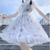 Women's Lolita Lace Falbala Bowknot Circle Dresses-Kawaiifashion