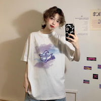 T-shirts imprimés Lovely Little Witch pour femme-Kawaiifashion