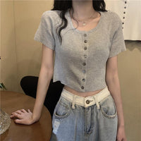 Women's Lovely Slim Fitted Kintted Shirts-Kawaiifashion