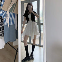 Women's Lovely Solid Color Asymmetric Skirts-Kawaiifashion
