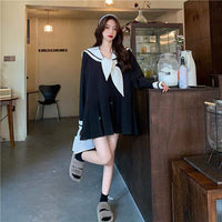 Women's Military Style Casual Pleated Dresses