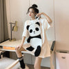 Women's Panda Mid-length T-shirt-Kawaiifashion