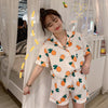 Women's Pineapple Printed Pajamas-Kawaiifashion