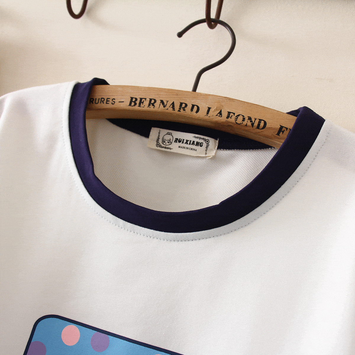 Kawaiifashion T-shirts à manches longues et lacets imprimés Sweet Cat pour femmes