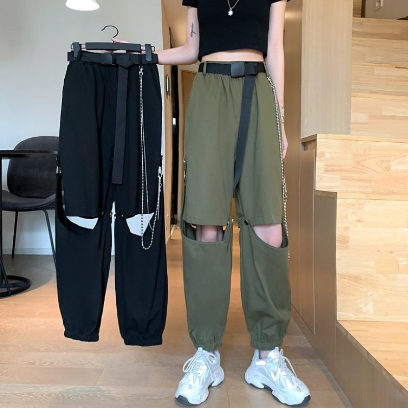 Women's Tooling Style Hollow Out Pants-Kawaiifashion