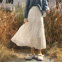 Women's Two-layer Chiffon Skirt-Kawaiifashion