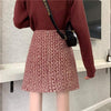 Kawaiifashion Women's Vintage Contrast Color Warm A-line Skirts