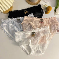 Kobine AS PICTURE / F Women's Kawaii Cherry Sheer Lace Lingeries