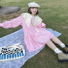 Kobine PINK / F Women's Kawaii Doll Collar Loose Dress
