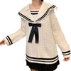 Kobine WHITE / F Women's Cute Solid Color Loose Sweater
