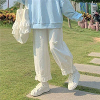 Pantalon ample Kobine Wing Falbala pour femmes