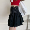 Kobine Women's JK Double-layer A-line Pleated Skirt