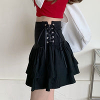 Kobine Women's JK Double-layer A-line Pleated Skirt