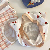 Kobine - Ropa interior de algodón con estampado de fresa Kawaii para mujer