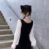Kobine Women's Lolita Cute Bowknot Bell Lace Choker