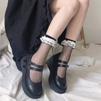Женские многослойные носки в сеточку Kobine Lolita